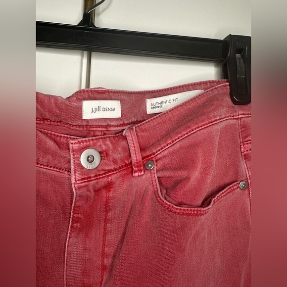 J. Jill Authentic Fit Pink Cropped Denim size 8 - Picture 4 of 12
